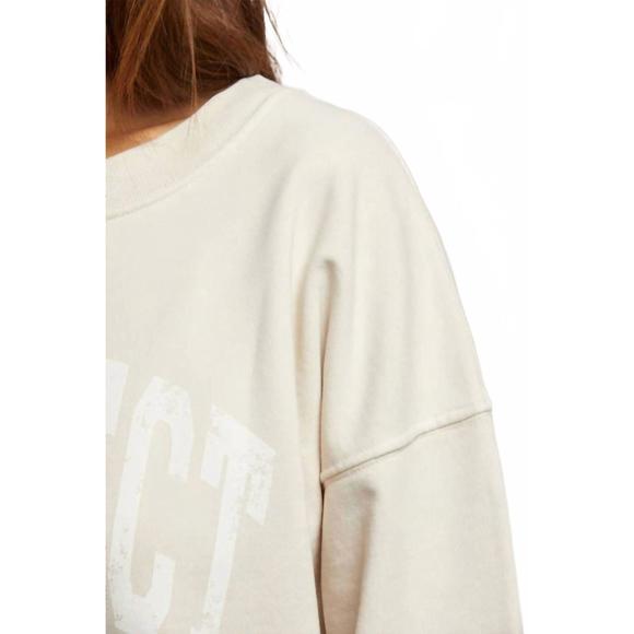 NEW PERFECTWHITETEE perfect cotton sweatshirt in sugar - Picture 5 of 5